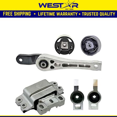 Fits 2006-2009 Volkswagen Rabbit 2.5L Motor & Trans Mount Set 6pcs : A6965, A6964, A6966, A6969, A6962, A6959HY