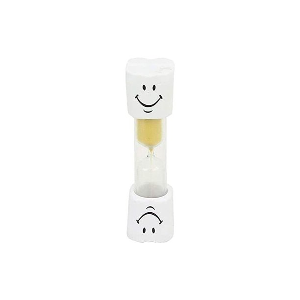 Yellow Smiley Face-Temporizador de arena para cepillo de dientes de 3 minutos, accesorios de baño para niños, temporizador dental para niños, higiene dental, reloj de arena, accesorios de cocina