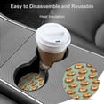 thumbnail image 4 of Breakfast Food Sandwich Car Coasters for Drinks with A Finger Notch for Easy Removal Cup Holder Coaster Cup Mat Car Interior Accessories 4PCS, 4 of 8