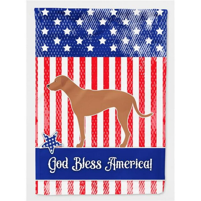 Carolines Treasures BB8358CHF Rhodesian Ridgeback American Flag Canvas House Size