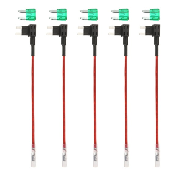 Fuse Tap 24V 12V Car Add A Circuit Fuse Tap Adapter with 30A Mini Fuses, 5pcs