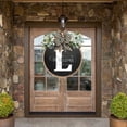 thumbnail image 4 of Clearance! Unique A Z Last Name Year Round Front Door Wreath With Bow 16, 4 of 4