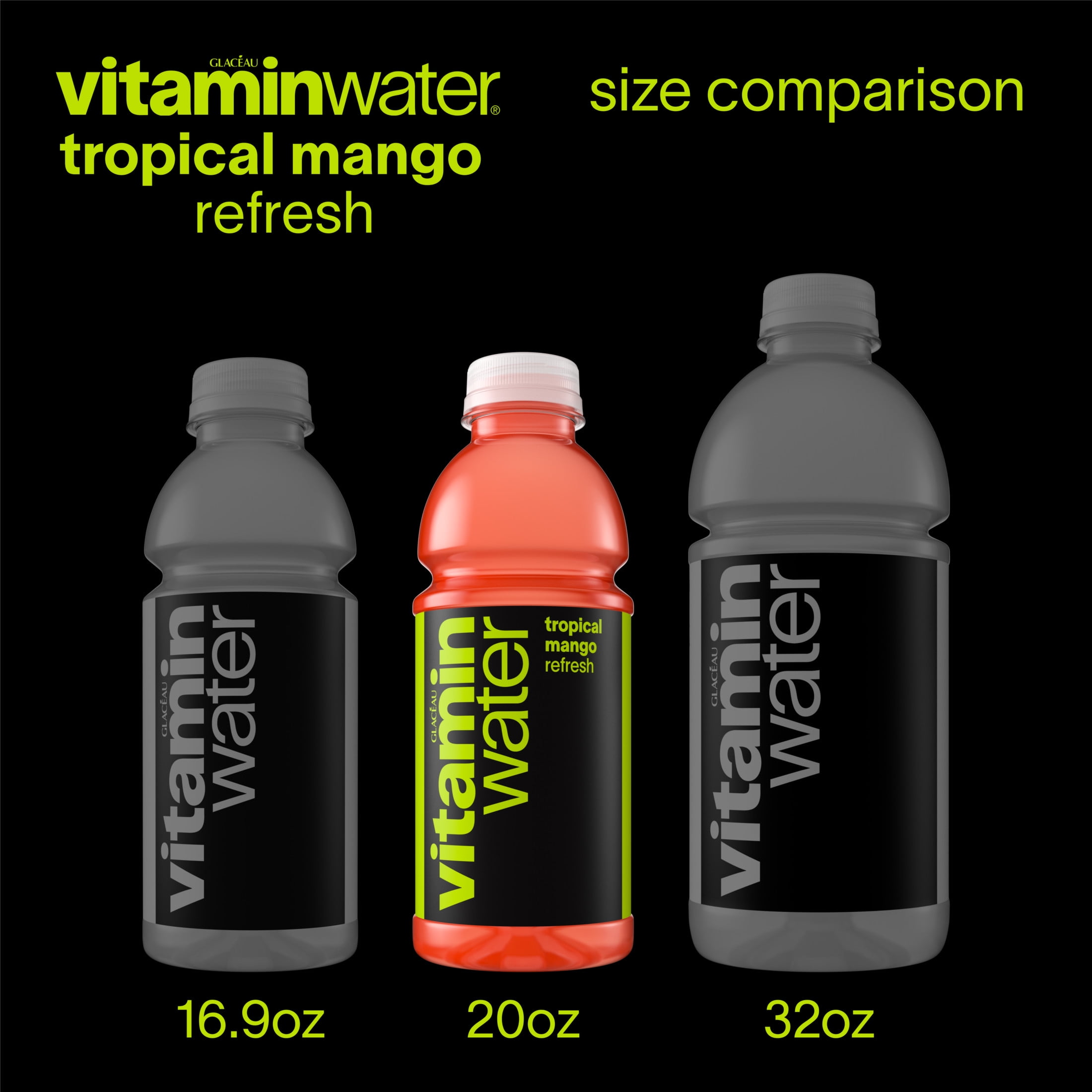 vitaminwater Refresh Tropical Mango Flavored Water Beverage Bottle, 20 fl oz