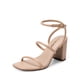 thumbnail image 1 of Sandalia DREAM PAIRS Nude con Tiras y Tacón Grueso de 8 cm Talla 8, 1 of 7