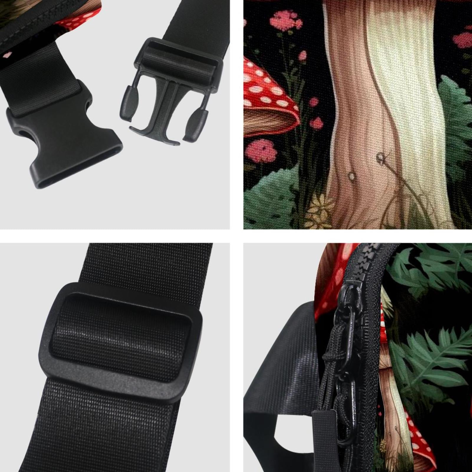 Mushroom Waist Pack Running Belt Fanny Packs Lightweight Adjustable with Extension Strap Unisex