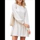 thumbnail image 2 of Vestido Estilo Sudadera de Larga para Mujer, Otoño 2025, Cuello Redondo, Punto Acanalado, Patchwork, Minivestidos Informales. M, 2 of 10