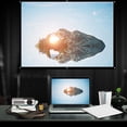 thumbnail image 1 of Écran de Projection, 1pc Écran de Projecteur Portable Pliable NOn Blanc Écran de Projecteur Portable Performance Haut de Gamme, 1 of 11