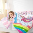thumbnail image 4 of Homewish Magic Unicorn Animal Full Size Comforter Sets for Kids, Fairy Tale Cartoon Bedding Comforter Set, Rainbow Cloud Reversible Bedding Sets, Luxury Bedroom Decor, 3 Pieces, 4 of 8