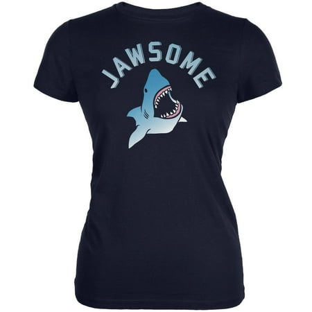 - Jawsome Navy Juniors Soft T-Shirt