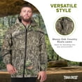 thumbnail image 3 of Mossy Oak Men's Insulated Camo Jacket – Country Roots Pattern – Quilted Lining, Cotton Twill Shell, Cold Weather Work Jacket, 2X, Country Roots, 3 of 8