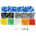 thumbnail image 1 of 800 Set Bootlace Ferrule Crimp Connector Insulated Cord Pin End Terminals Kit Assortment 0.5mm 6mm for Electrical Projects, 1 of 4