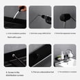 thumbnail image 4 of Soporte para grifo de ducha bandeja de champú resistente al agua estante de almacenamiento transpirable sin perforación estante accesorios de Juegos de accesorios de baño Negro/30cm/Tipo 2 Advancent HA080089-02, 4 of 6