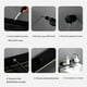 thumbnail image 3 of Ounissouiy Soporte para grifo de ducha bandeja de champú resistente al agua estante de almacenamiento transpirable sin perforación estante Juegos de accesorios de baño Negro/40cm/Tipo 1, 3 of 6