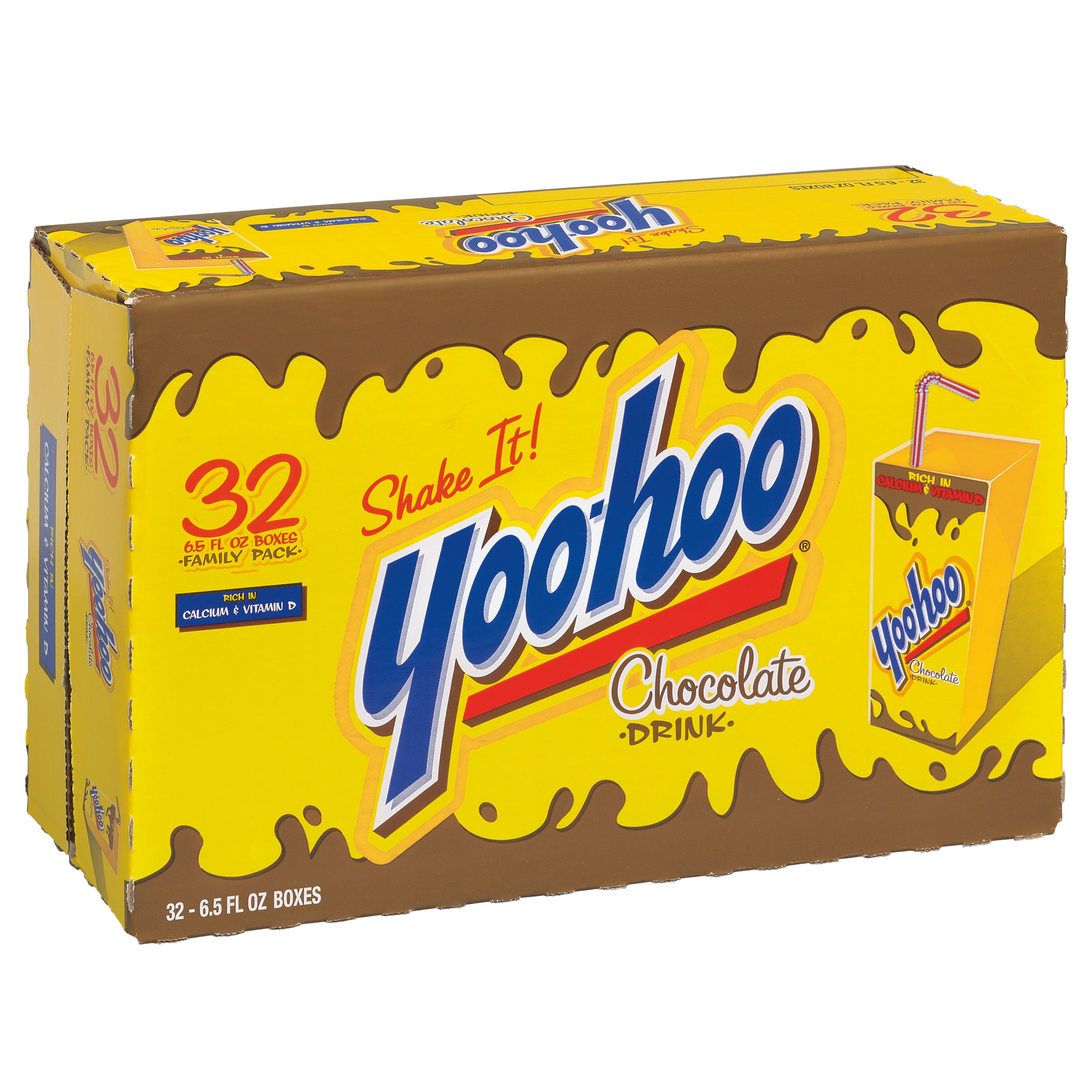 Yoo-hoo Chocolate Drink, 6.5 Fluid Ounce, 32 Count Boxes
