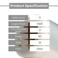 thumbnail image 4 of PSBM Mini Stretch Wrap 3" x 1000' 18 Rolls 50 Gauge Clear Shrink Film/Wrap with Plastic Handle, Industrial Strength Up to 500% Ultimate Stretch, Clear Plastic Wrap for Moving, Packing, Shipping, 4 of 7