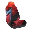 thumbnail image 1 of Wukai Closeup Red Flamingo Portrait Full Set Car Seat Covers with Soft Padding Universal Auto Front Seats Protector and Cushion Mat, 1 of 5