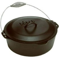 Lodge L10DO3 Cast Iron Dutch Oven with Iron Cover, Pre-Seasoned, 7-Quart