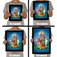 thumbnail image 7 of IBA Indianbeautifulart Radha Krishna Picture Frame Religious Poster Black Wall Frame Deity Photo Frame Wall Decor&nbsp;For Home/ Office/ Temple-8 x 10 Inches, 7 of 7