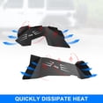 thumbnail image 3 of Hawkely Front+Rear Inner Fender Flares For 2007-2018 Jeep Wrangler JK JKU Bolt-on Style, 3 of 7