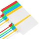 thumbnail image 2 of 100Pcs Color Mixed Plastic Seal Shipping Tag, Big Sign (Colors Mixed), 2 of 5