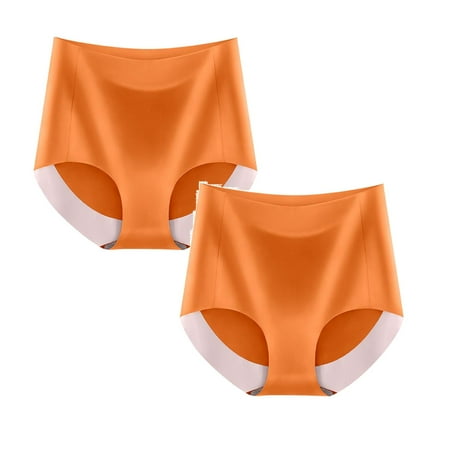 

Womens Underwear Brief Fashion High Waist Breathable Underpants Panties2PC