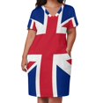 thumbnail image 2 of Minibandera Union Jack de la bandera británica para mujer con tirantes, vestido nuevo en oferta, vestido para dama de honor lo mejor de los años 1960, 2 of 6