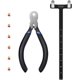 thumbnail image 1 of Alicates de tiro con arco, alicates de punta, juego de tiro con arco, regla cuadrada, alicates de hebilla de muesca de arco en forma de T, kit de afinación de arco recurvo (negro oscuro) Sincero Electrónica, 1 of 5