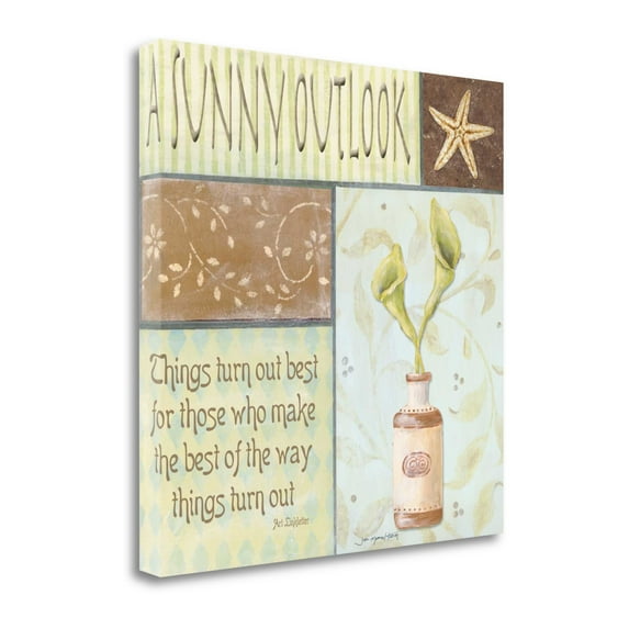 Tangletown Art, 20 x 20 "A Sunny Outlook " by Jo Moulton, Gallery Wrap Canvas Ar