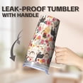 thumbnail image 5 of 20OZ Dog Themed Commute Tumbler with Handle Stainless Steel Insulated Cup Special Dog Lover Gifts Unique Birthday Christmas Presents for Dog Lovers Women Men Durable and Easy to Clean, 5 of 6