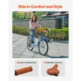 thumbnail image 2 of VEVOR 24-Inch Cruiser Bike 7-Speed Light Blue Beach Cruiser Bike with Basket, 2 of 9