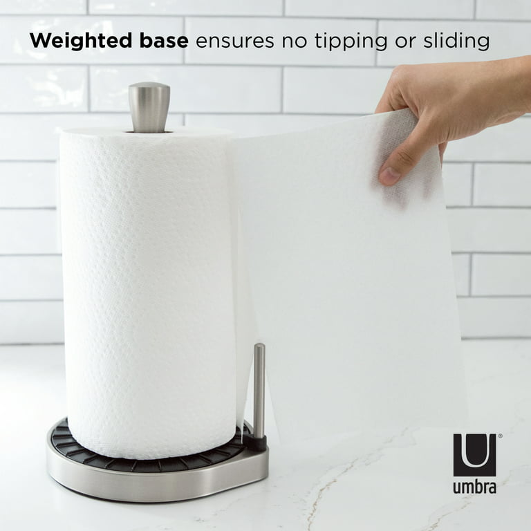 Umbra Metal Nickel Paper Towel Holder in Gray | 1005760-410-L50