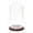 Walnut Veneer Base, variant on Plymor 5.5" x 11" Glass Display Dome Cloche (Walnut Veneer Base)