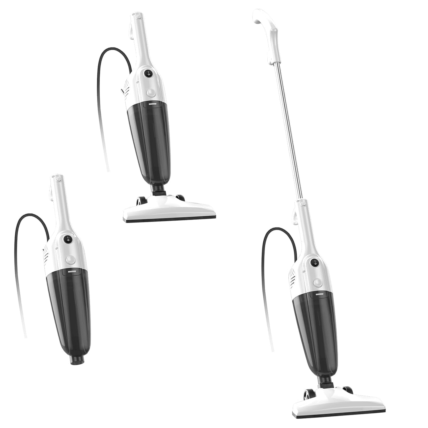 Vacuum Cleaners for Home - Corded Stick Vacuum Cleaner, Rechargeable High Power Vac for Pet Hair Carpet Hardwood Floor, Household Wireless Hand Lightweight Handheld Portable Car Vac, MC White
