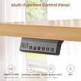 thumbnail image 5 of SEDETA 55 Inch Electric Standing Desk with 6 Wood Drawers, Electric Adjustable Sit Stand up Desk with Storage, Fluted Computer Desks with Power Outlets for Home Office, Oak, 5 of 9