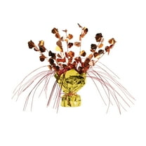 Beistle Club Pack of 12 Acorn Gleam ‘n Burst Fall Leaves Centerpiece Decoration 11”