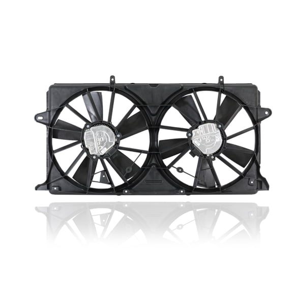 Dual Radiator and Condenser Fan Assembly - Cooling Direct For/Fit 23123635 16-17 Cadillac Escalade/ESV 14-19 Chevrolet Silverado/GMC Sierra 1500 15-20 Suburban/Tahoe 16-20 GMC Yukon/XL/Denali AT