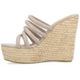 thumbnail image 2 of Journee Womens Cynthie Slip On Espadrille Wedge Sandals, 2 of 9