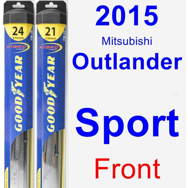 Wiper Blades For 2015 Mitsubishi Outlander Sport 2015 Mitsubishi Outlander Sport Wiper Blade Set/Kit (Front) (2 Blades