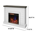 thumbnail image 5 of duraflame® Shiplap Wall Mantel Electric Fireplace, Bright White, 5 of 11