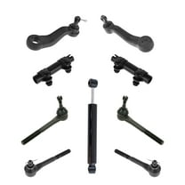 TRQ 9 pc Steering & Suspension Kit Tie Rods Idler Pitman Arms Steering Damper PSA63391 Fits select: 1993-1998 CHEVROLET GMT-400, 1993-1999 CHEVROLET SUBURBAN