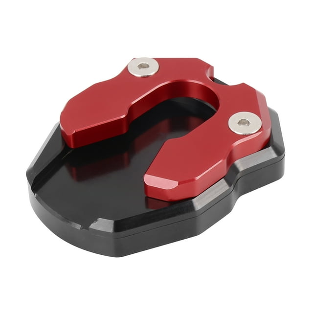 Unique Bargains Support de Pied de Moto CNC Noir Rouge, Plaque de Support d'Extension, Accessoires pour 2010-2016 Ducati