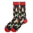 thumbnail image 2 of Christmas Socks Unisex Various Printed Gifts Mid Calf Socks Warm Thick Cozy Funky Comfortable Colorful Novelty Casual Men Womens Crew Socks Multicolor5 OneSize, 2 of 3