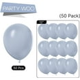 thumbnail image 5 of Dusty Blue Balloons 50 pcs 12 Inch Light Grey Blue Balloons for Graduation Wedding Baby Shower Gender Reveal Anniversary Graduation Birthday Party Decorations Blue-F51, 5 of 11