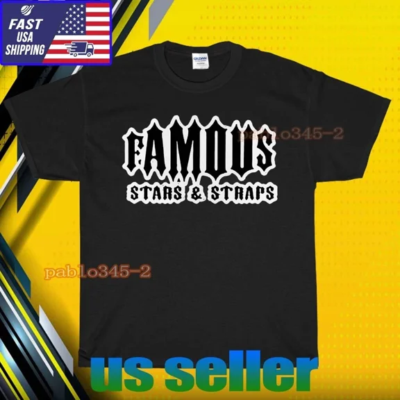 RETRO NEW SHIRT FAMOUS STARS AND STRAPS LOGO T-SHIRT UNISEX FUNNY AMERICAN SIZE S-5XL