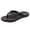 Black, variant on JFOPQVSM Womens Slim Leather Comfortable Flip Flops Summer Beach Thong Sandals Arch Support Non Slip