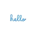 thumbnail image 3 of Hello LED Neon Sign Blue, 3 of 3
