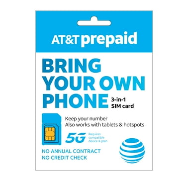 AT&T Prepaid Sim Kit 3-in-1 SIM