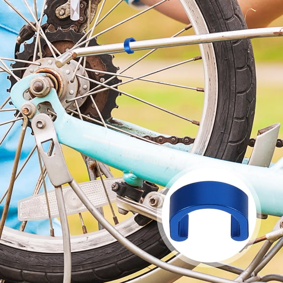 ORDDIART 10Pcs Ring Clamp C Shaped Cable Fixation for Bike Enthusiasts Blue