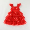 thumbnail image 6 of UYYX Toddler Christmas Tutu Dress Baby Girl Sleeveless Layered Tulle Dress Girl Tutu Dress Size 8 Party Holiday Dress for Girls, 6 of 7