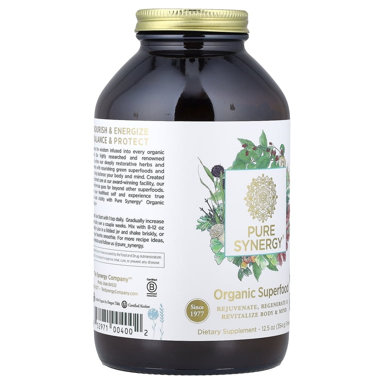 Pure Synergy Organic Superfood Powder, 12.5 oz (354 g) - Walmart.com